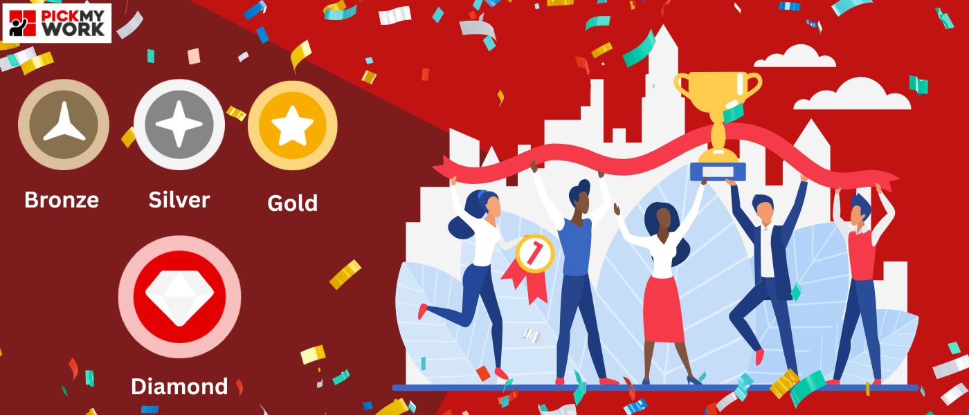 PickMyWork’s Rewards Tier System for You – Earn more with Part-Time Work in India