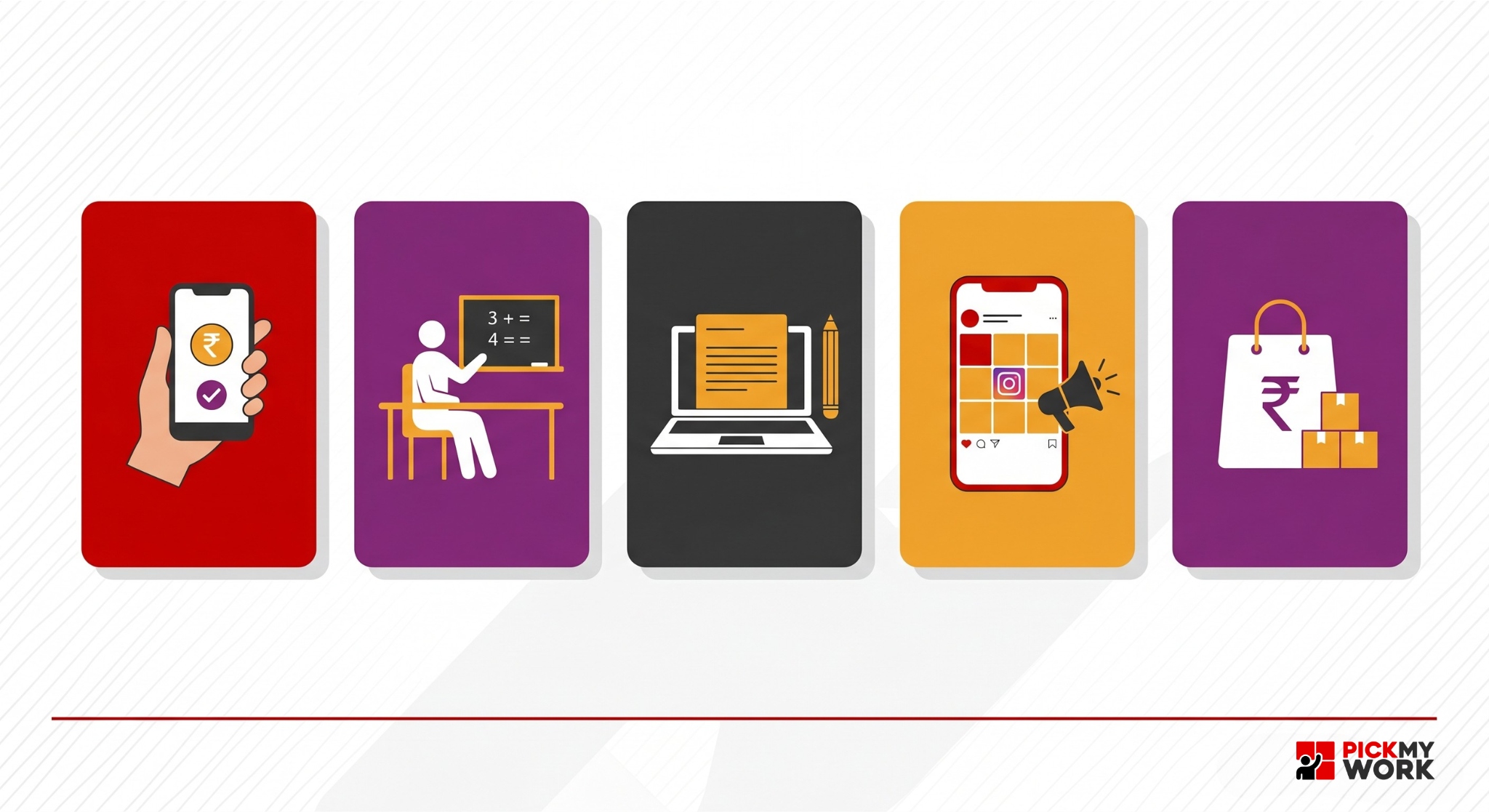 online work for students this summer 2026 PickMyWork tutoring writing social media reselling India